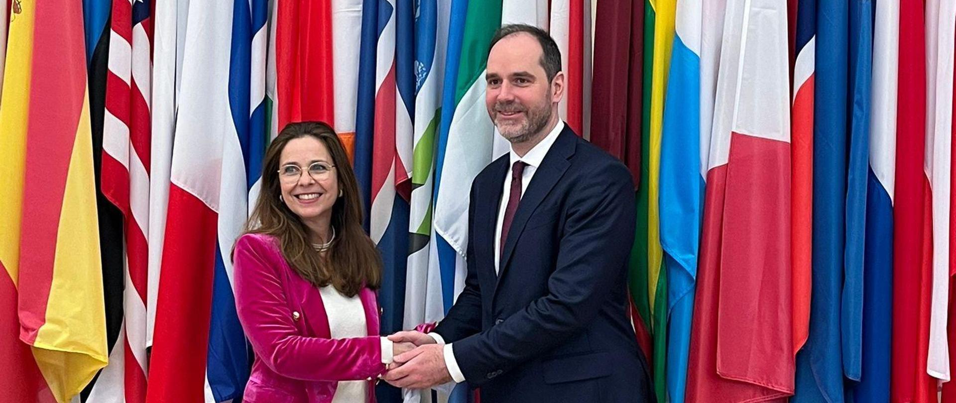 Przy okazji paryskiej konferencji wiceminister Ignacy Niemczycki spotkał się Lamią Kamal-Chaoui, dyrektorką OECD Centre for Entrepreneurship, SMEs, Regions and Cities 