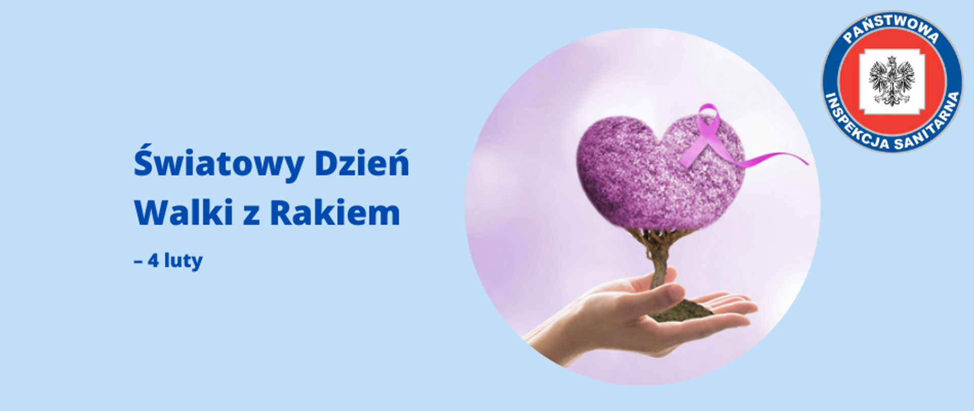 na zdjęciu widiczny napis Światowy Dzień Walki z Rakiem
