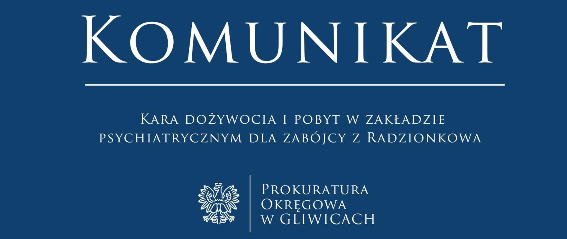 Kara dożywocia i pobyt w zakładzie psychiatrycznym dla zabójcy z Radzionkowa