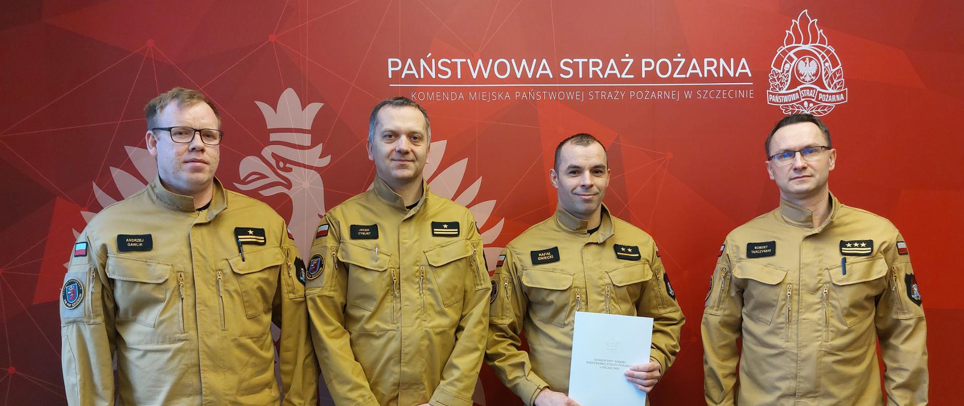 Powołanie mł. kpt. Rafała Gnieckiego na pełniącego obowiązki zastępcę naczelnika wydziału operacyjno-szkoleniowego