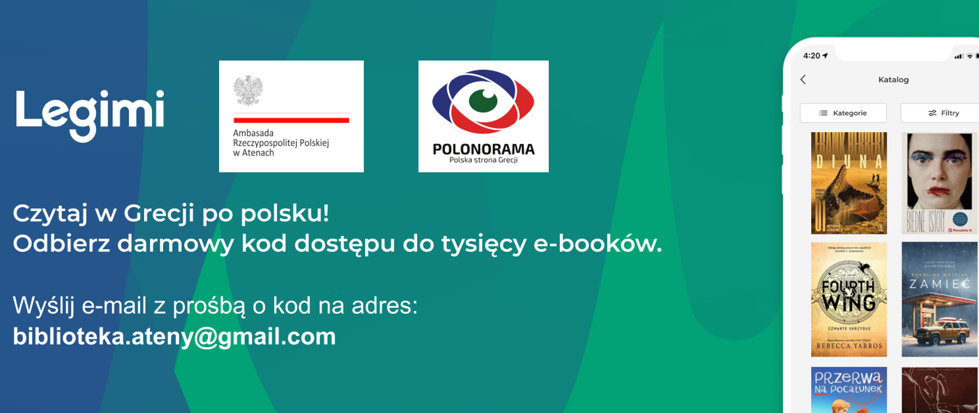 dostęp do zasobów cyfrowej biblioteki Legimi