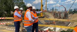 Wojewoda Mazowiecki odwiedził plac budowy na Dworcu Zachodnim w Warszawie
