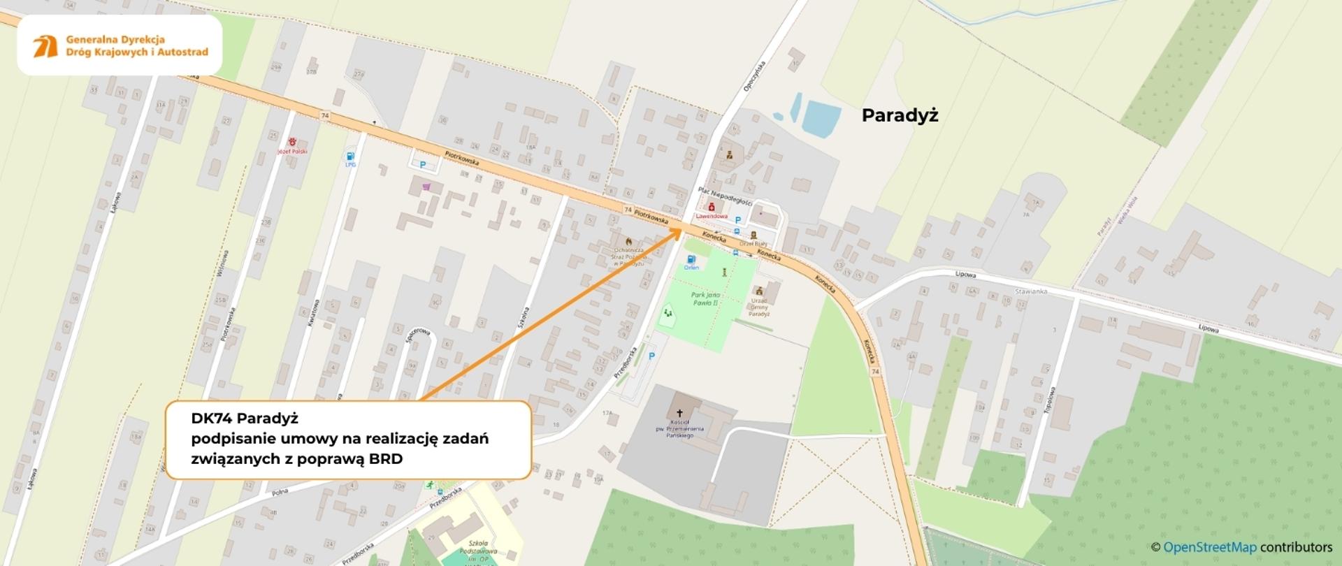 DK74- Paradyż - podpisanie umowy