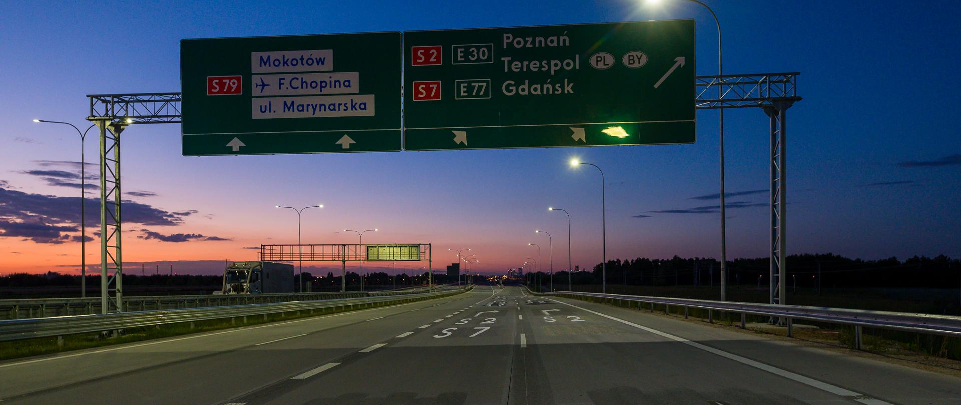 S7 Warszawa Lotnisko - Lesznowola tuż przed otwarciem do ruchu