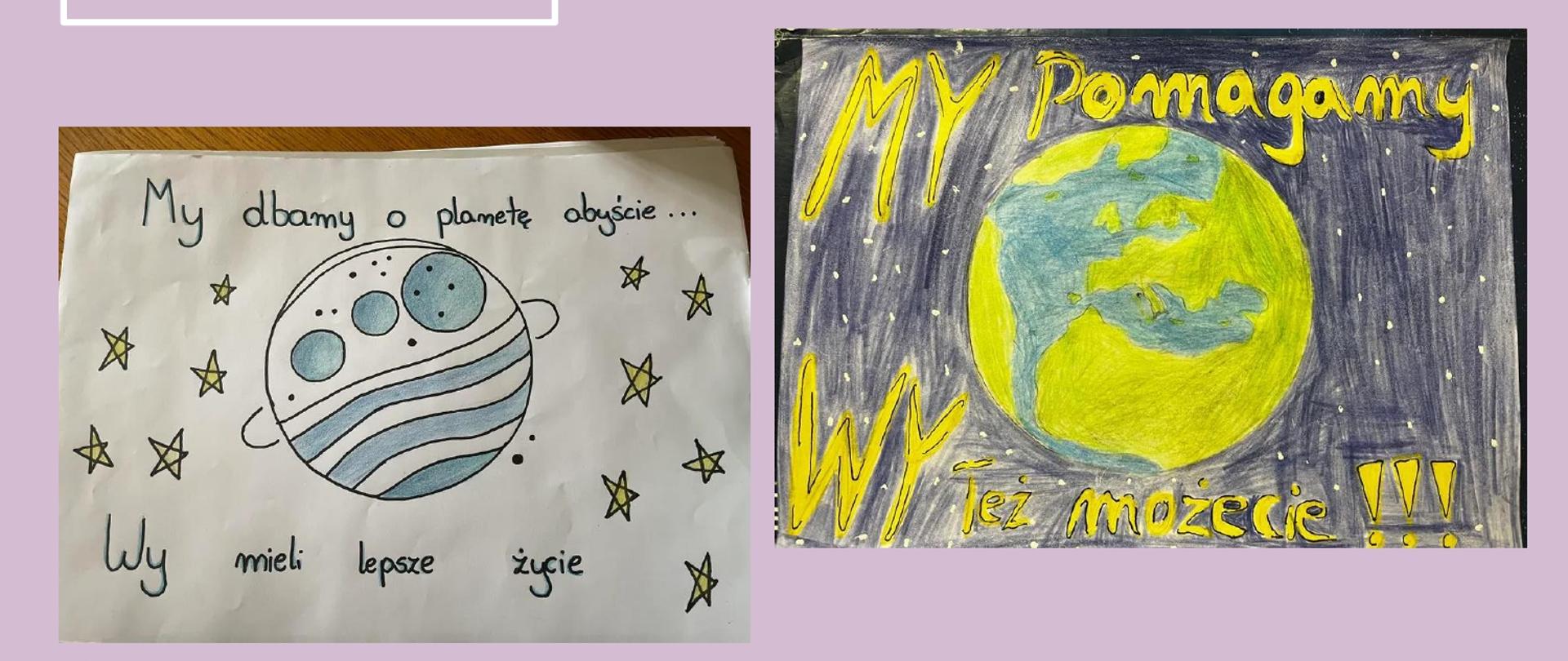 Rysunki wykonane przez uczniów