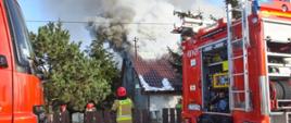 Pożar budynku mieszkalnego w Występie