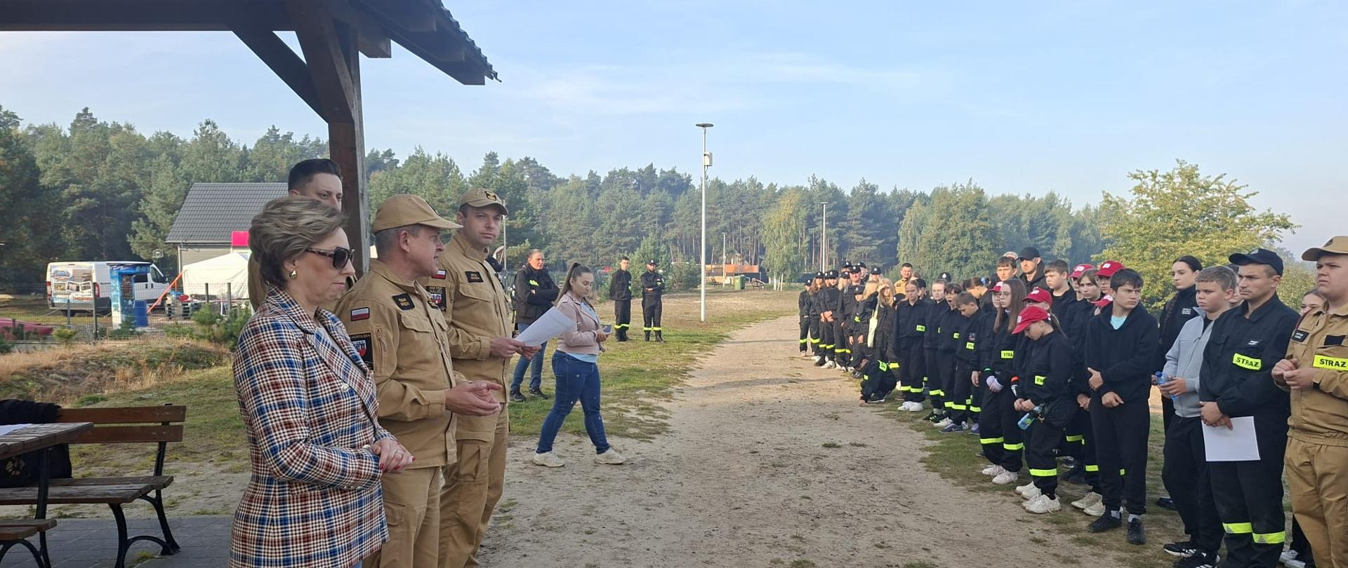 II Pieszy Powiatowy Rajd Młodzieżowych Drużyn Pożarniczych nad Zalewem Murowaniec