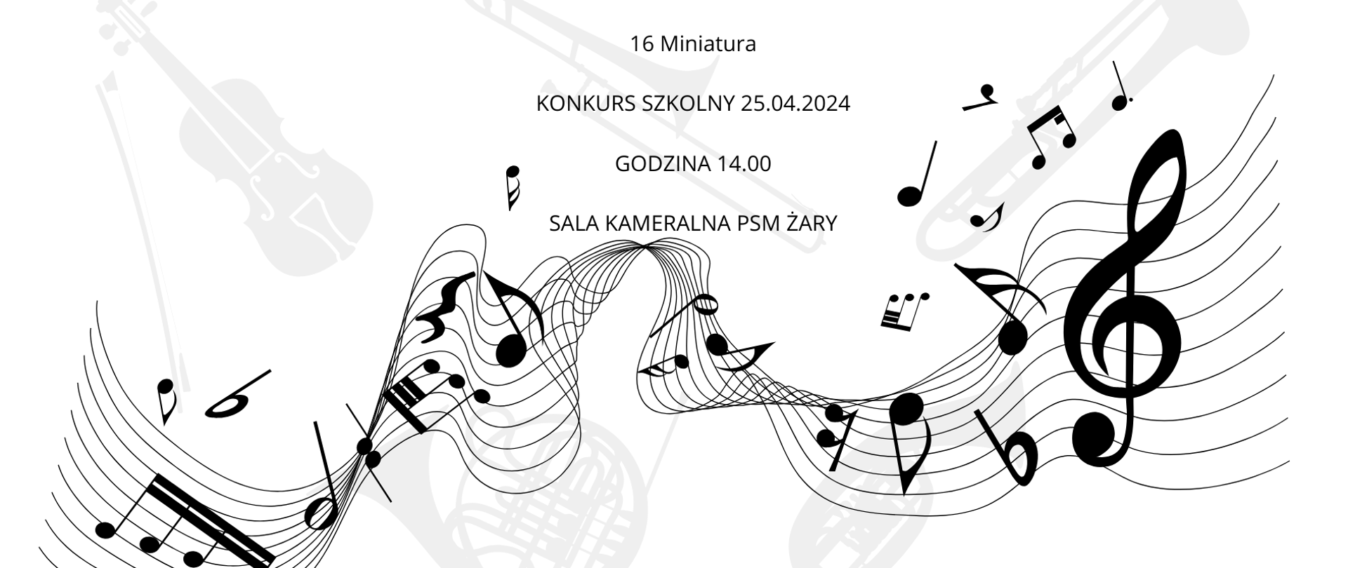 Na zdjęciu przedstawiono czarno-białą grafikę przedstawiającą nuty muzyczne na pięciolinie. Nuty są ułożone w pięcioliniowym systemie nutowym, który składa się z pięciu poziomych linii i czterech przestrzeni między nimi. Nuty są reprezentowane przez symbole graficzne, które określają ich wysokość i czas trwania. Na zdjęciu widoczne są różne rodzaje nut, m.in. ćwierćnuty, ósemki, całe nuty i pauzy. Nuty są ułożone w melodię, która prawdopodobnie jest fragmentem utworu muzycznego.