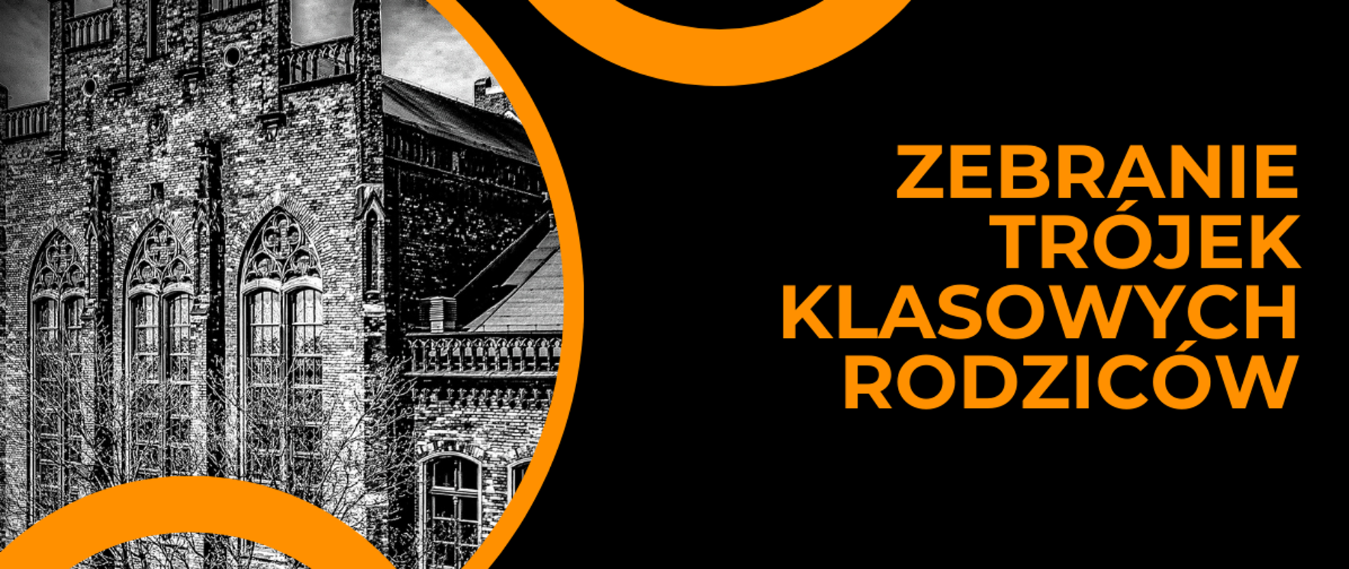 Baner dot. zebranie trójek klasowych rodziców