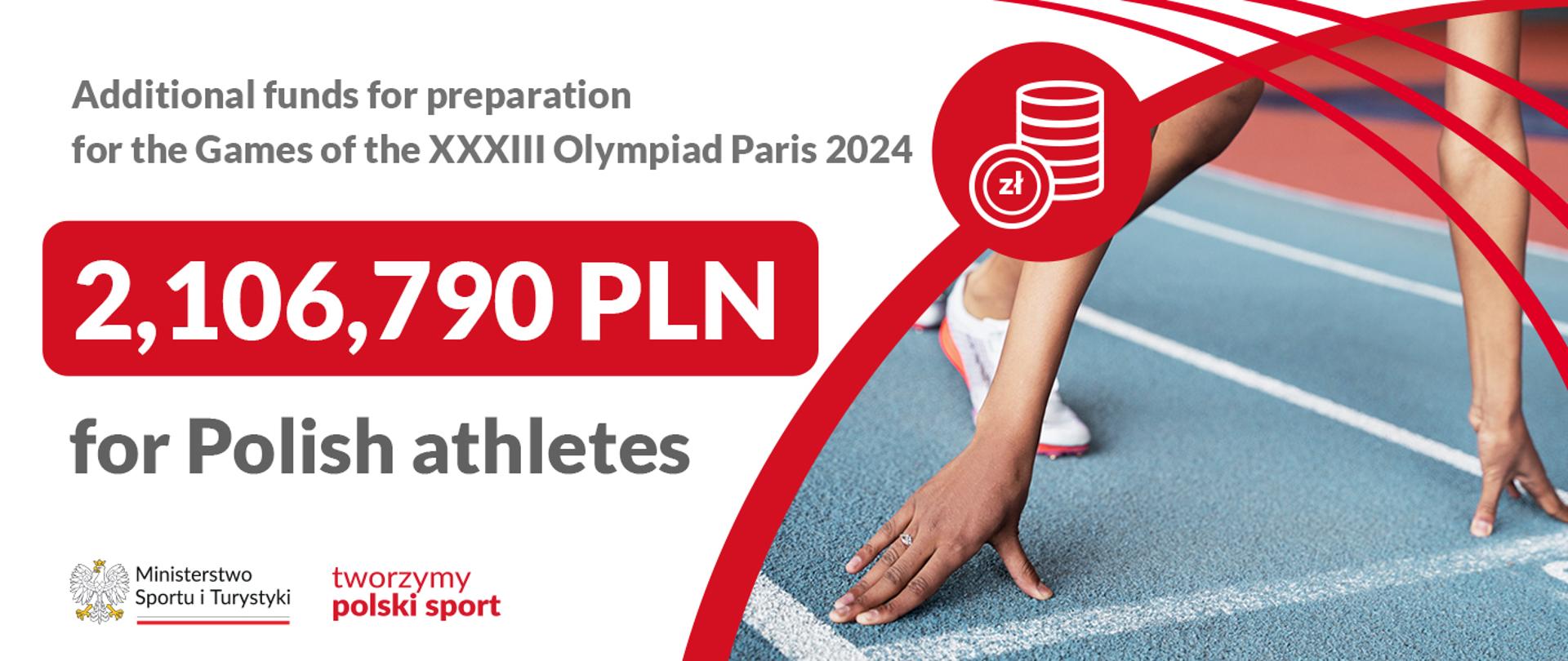 a slide with the title and a photo of an athlete ready to run