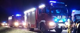 Wypadek samochodu osobowego w miejscowości Staszów