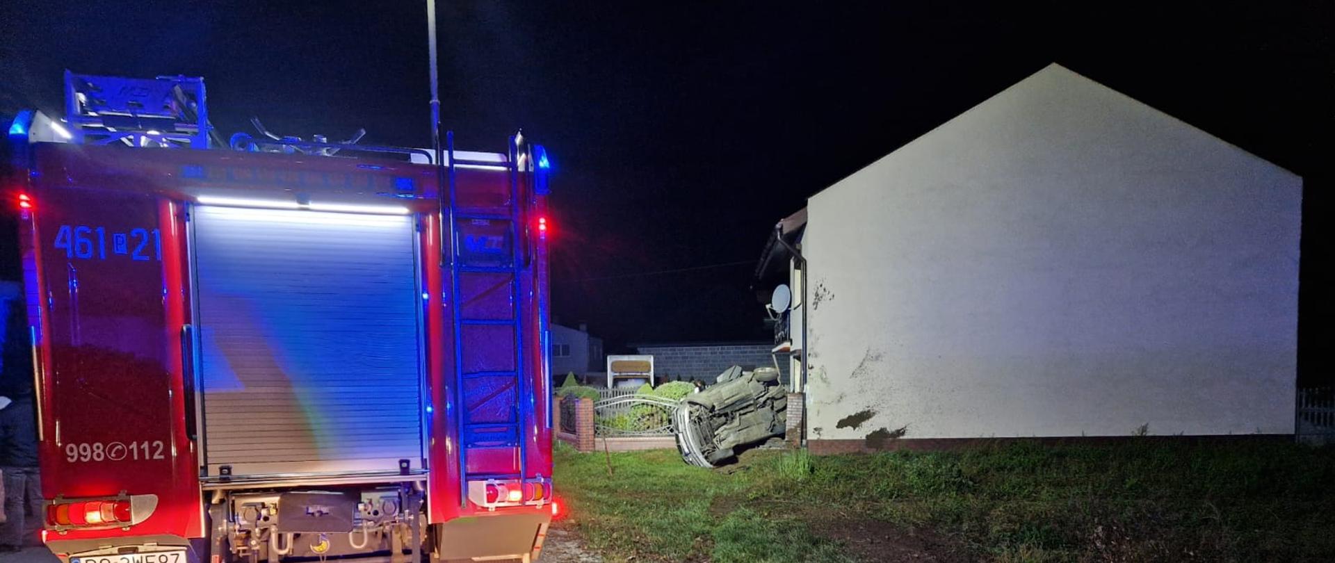 Wypadek w miejscowości Szklarka Mielęcka.