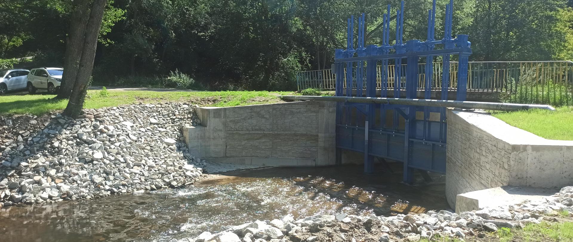 Zadanie pn. „Remont jazu Klawek w formule zaprojektuj i wybuduj” wykonane przez Nadzór Wodny w Nakle nad Notecią