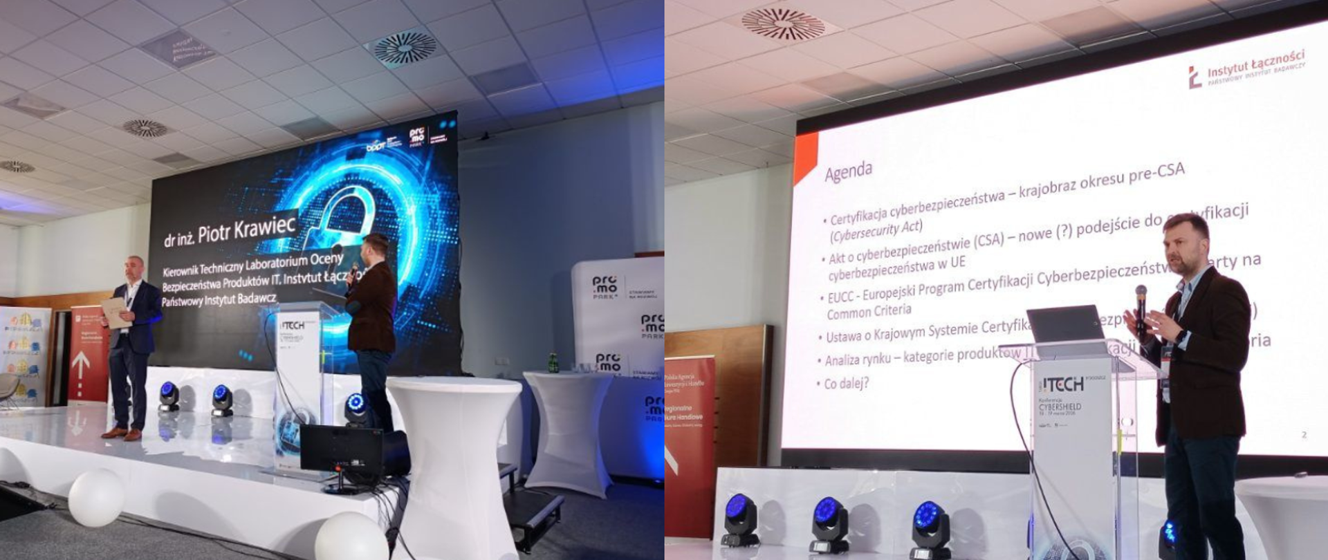 Dr inż. Piotr Krawiec na konferencji CyberShield 19.03.2026