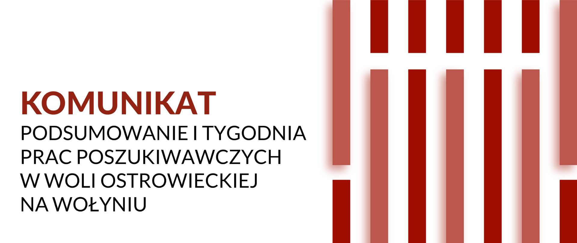 Podsumowanie pierwszego tygodnia prac poszukiwawczych w Woli Ostrowieckiej na Wołyniu
