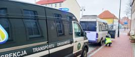 Autobus realizujący kurs na linii regularnej skontrolowali inspektorzy z Wojewódzkiego Inspektoratu Transportu Drogowego w Szczecinie

