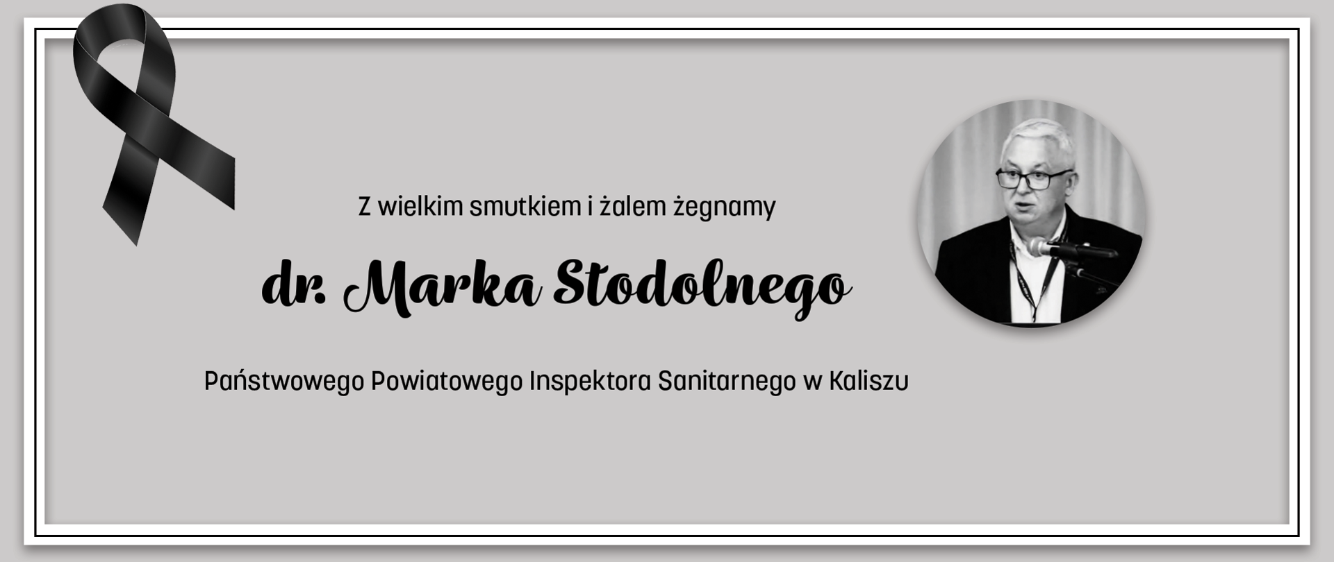 pożegnanie MSTODOLNEGO INFORMACJA O ŚMIERCI
