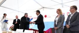 Uroczystość podpisania umowy w Wołominie