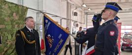 Uroczyste powitanie Komendanta Powiatowego Państwowej Straży Pożarnej w Opocznie