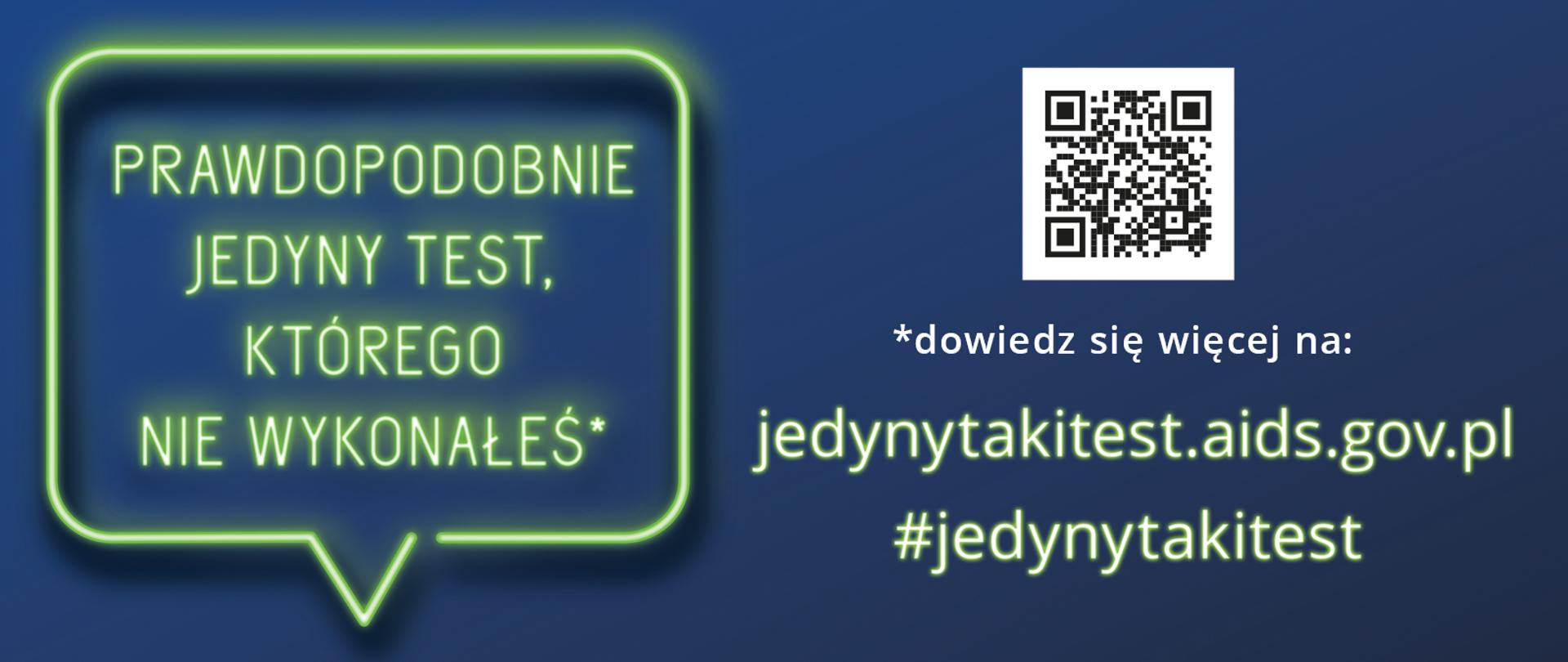 Kampania społeczna #jedynytakitest