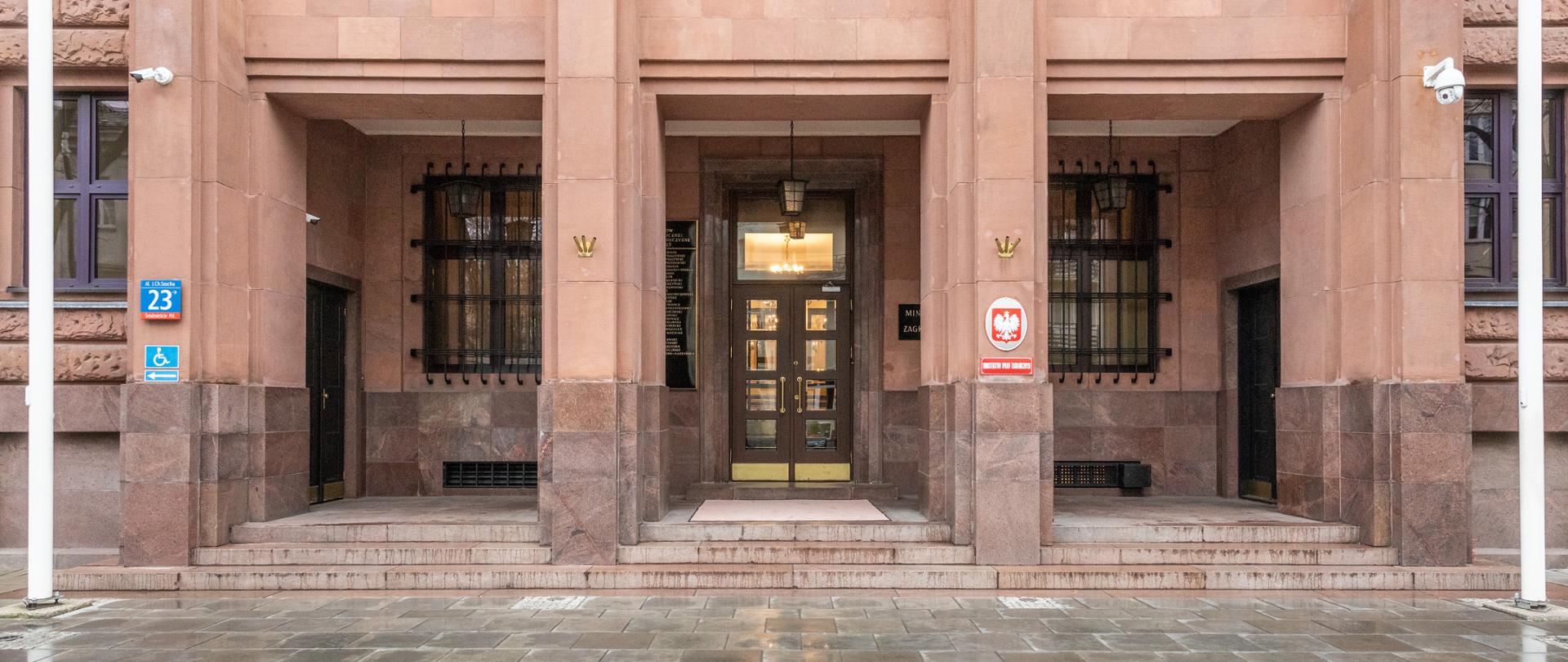 2019.12.13 Warszawa . Ilustracja , gmach . Budynek MSZ .
Fot. Tymon Markowski / MSZ