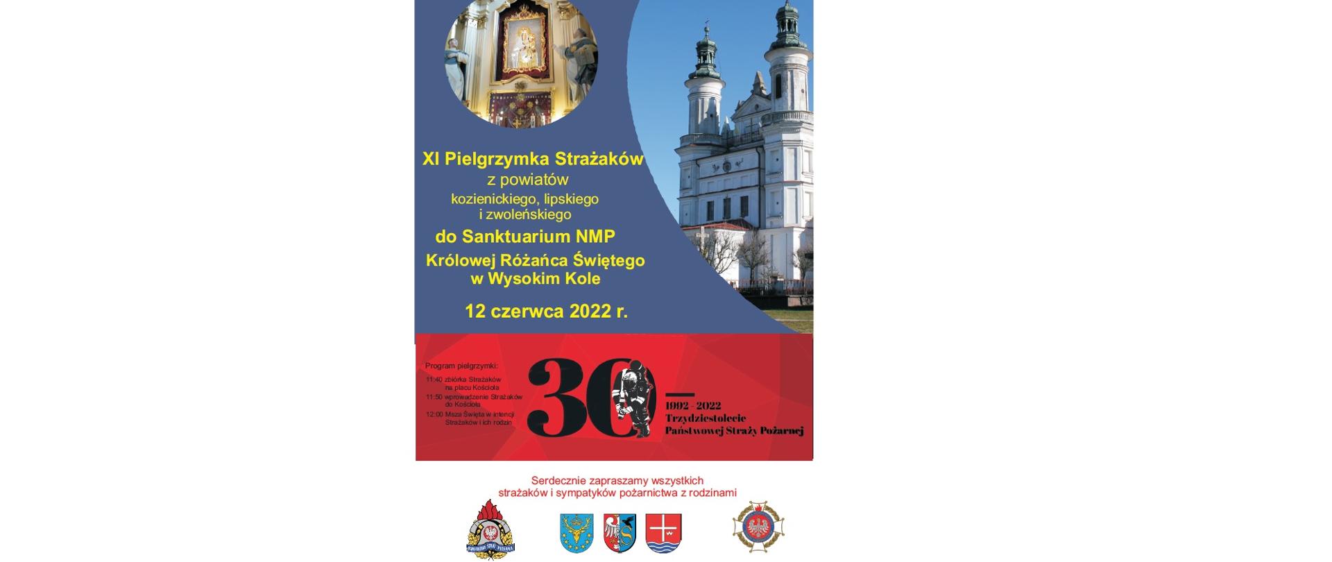 XI Pielgrzymka Strażaków z Powiatów: Kozienickiego, Lipskiego i Zwoleńskiego do Sanktuarium Wysokiego Koła