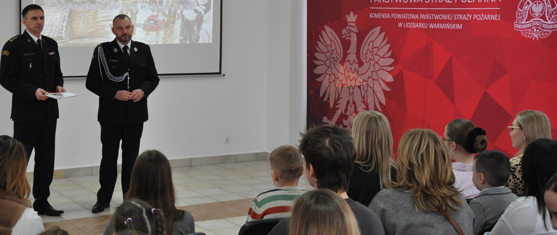 “OSP – strażacy w służbie drugiemu człowiekowi, nie tylko w czasie pożaru”.