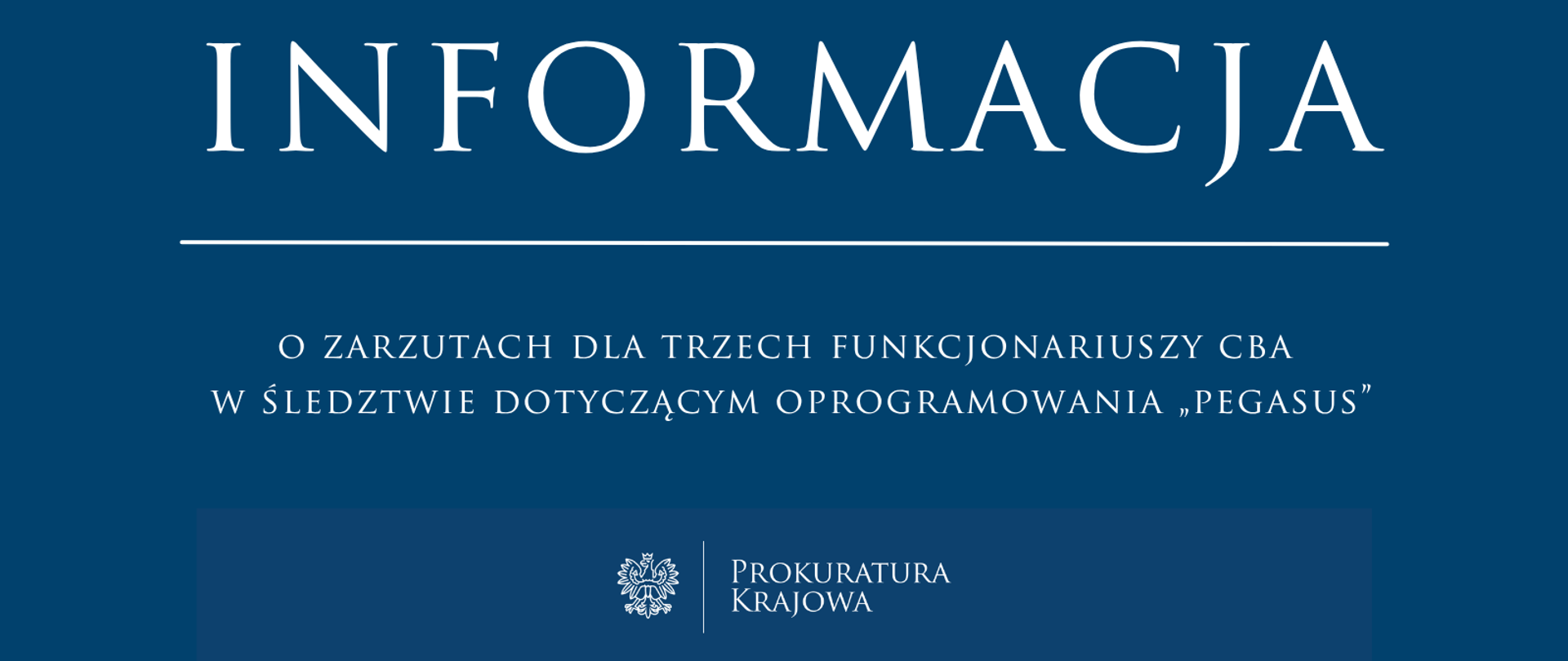 Zarzuty dla trzech funkcjonariuszy CBA w śledztwie dotyczącym oprogramowania „Pegasus”