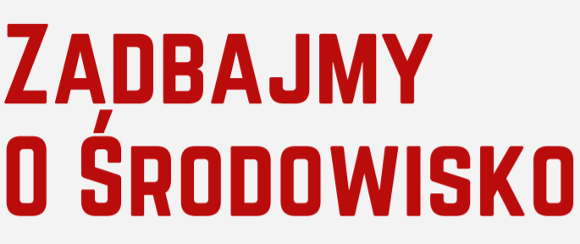 Zadbajmy o środowisko - książeczka informacyjna