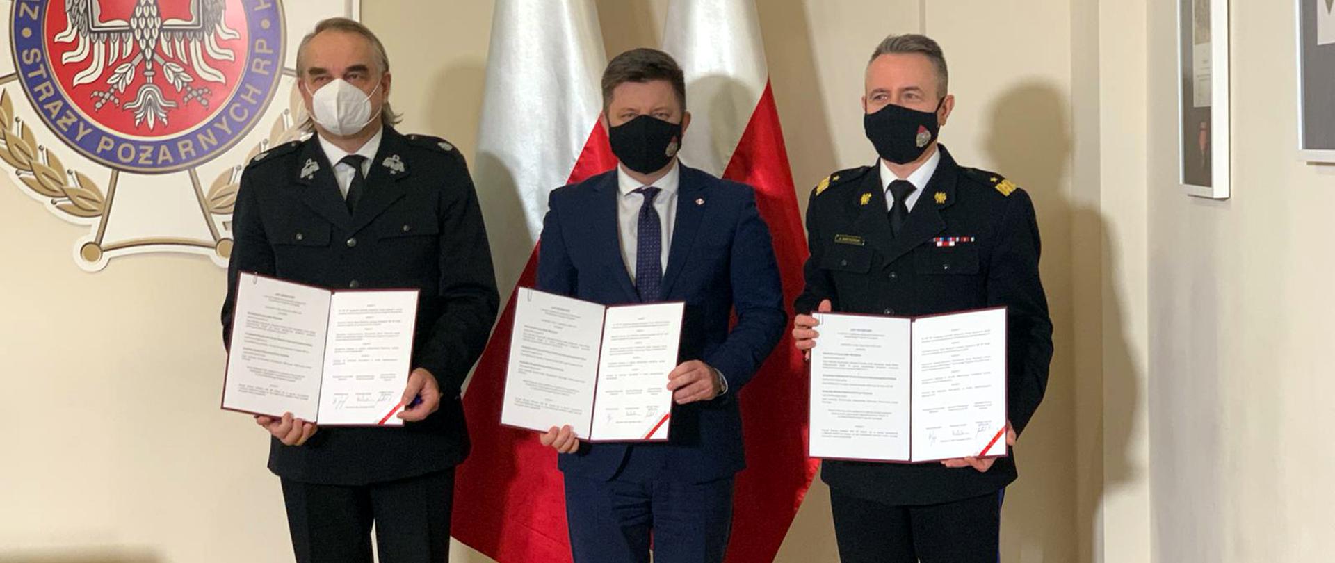 List intencyjny pomiędzy Kancelarią Prezesa Rady Ministrów, Zarządem Głównym ZOSP RP oraz Komendą Główną PSP.