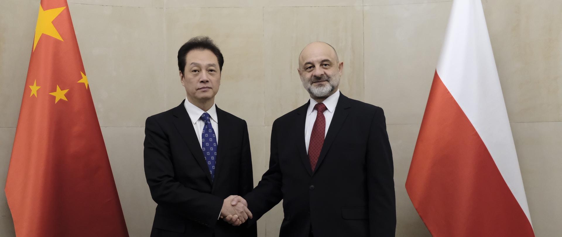 Spotkanie wiceministra Macieja Langa z wiceministrem Wang Chao