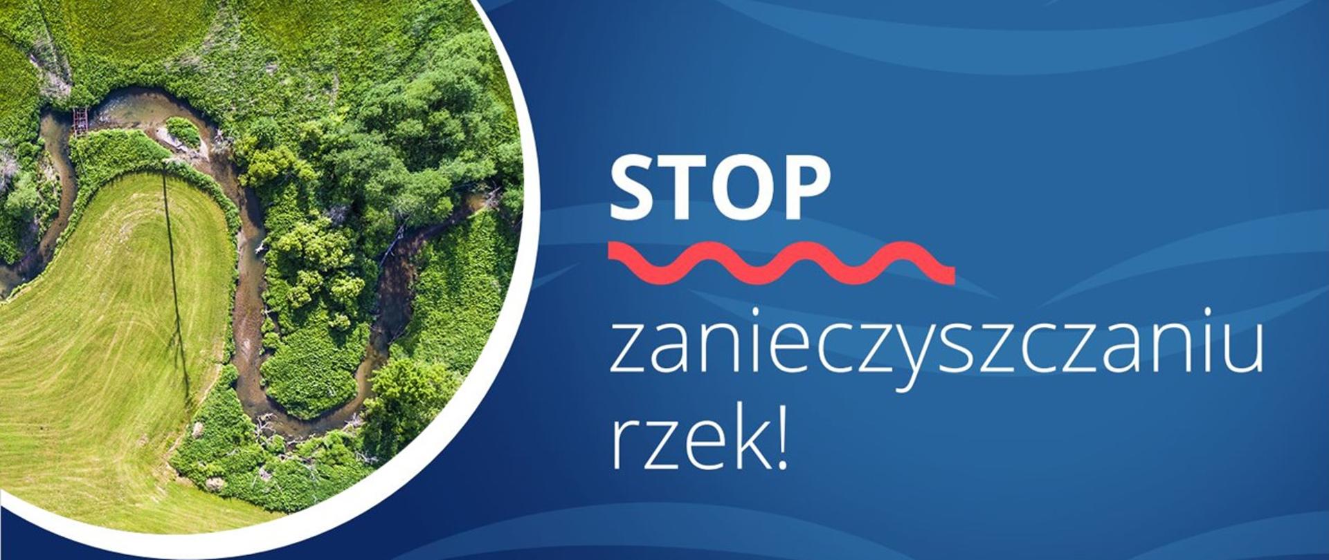 Plansza konferencji "Stop zanieczyszczaniu rzek"