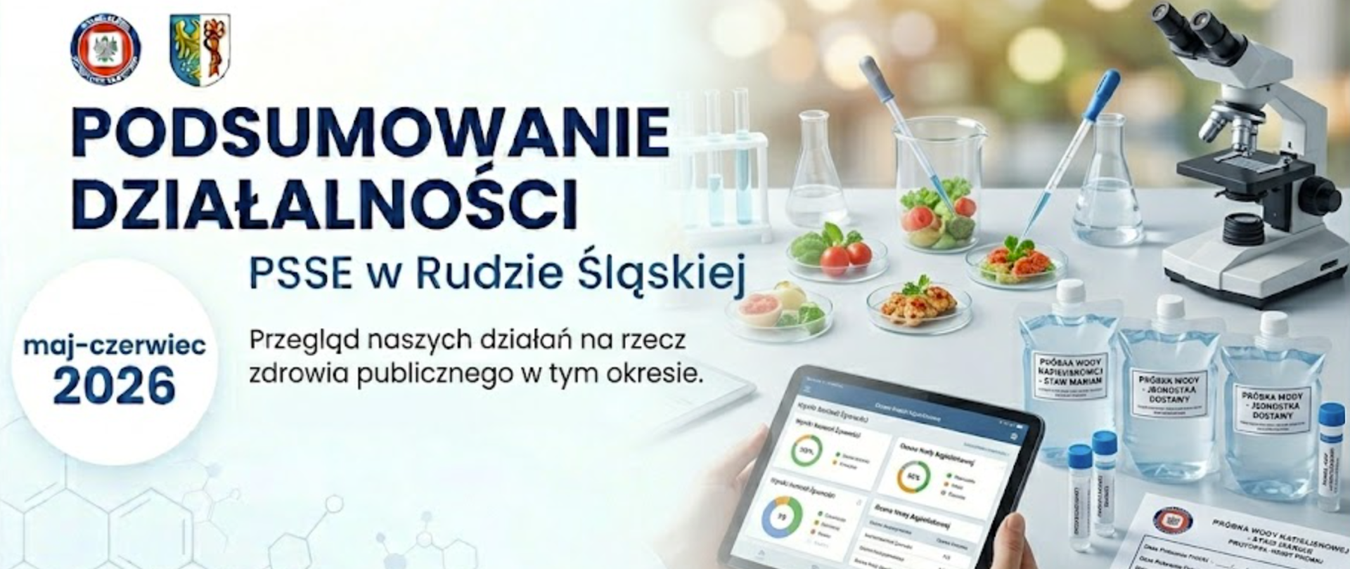 Baner Przegląd działań PSSE Ruda Śląska maj-czerwiec