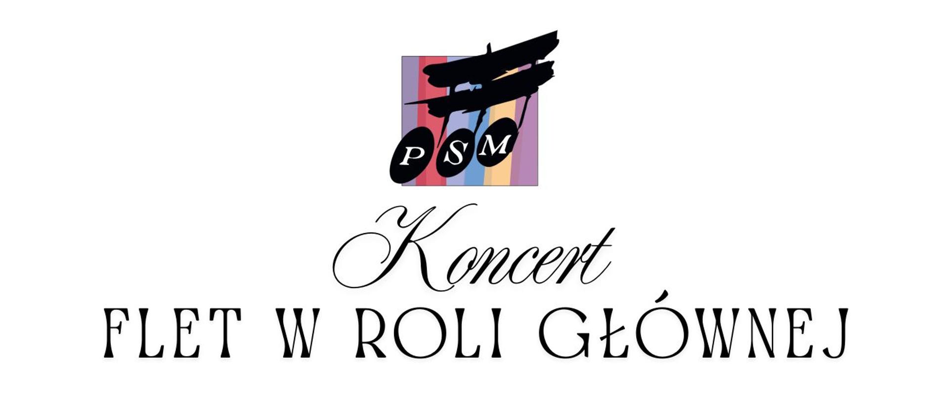 Białe tło, w górnej części logotyp szkoły, w dolnej logotypy partnerów i sponsorów. W środkowej części flet poprzeczny na tle nut. 