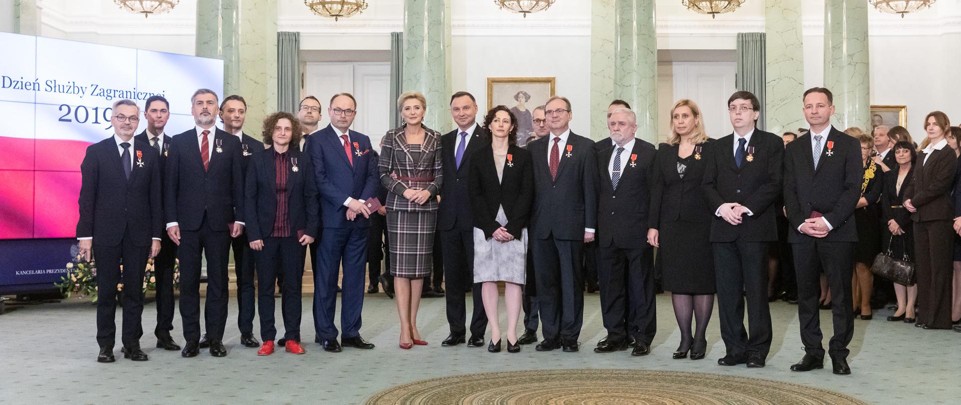 The ceremony at the Presidential Palace 