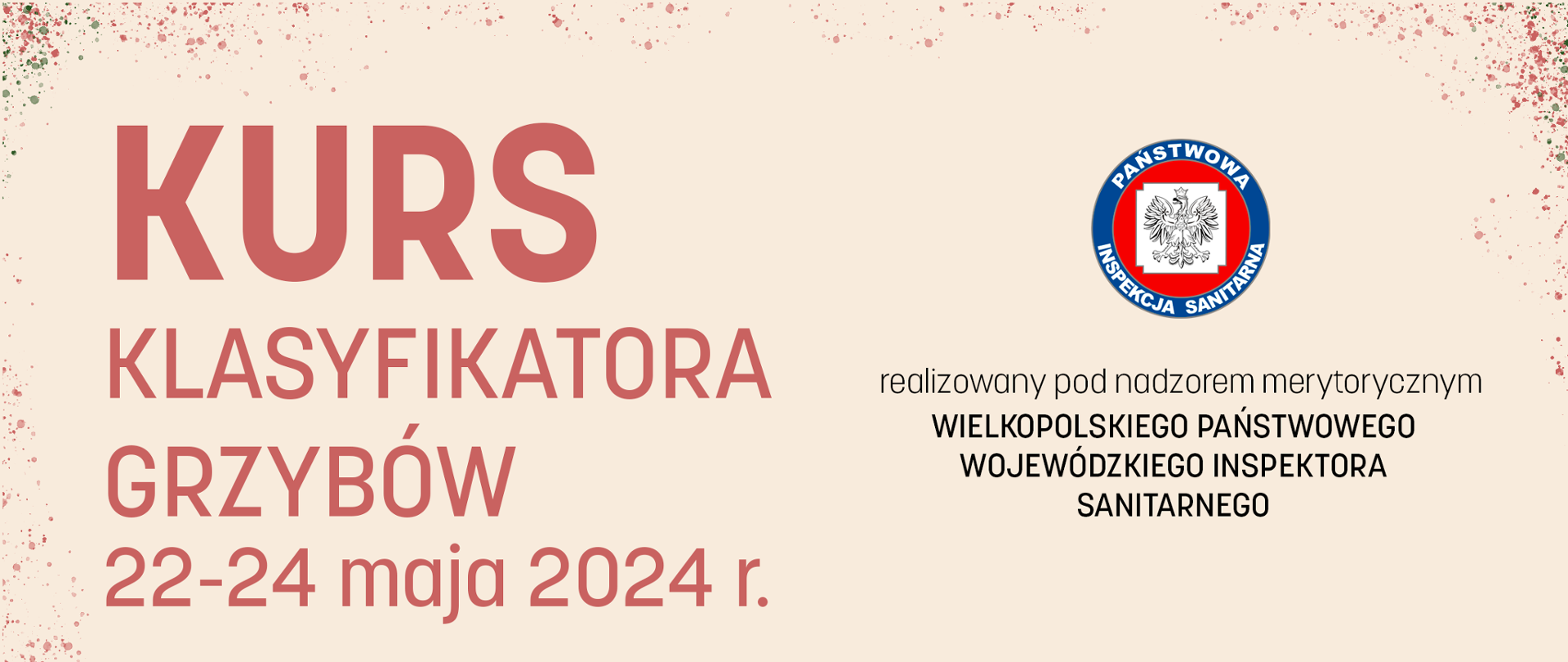 Baner Kurs na klasyfikatora grzybów