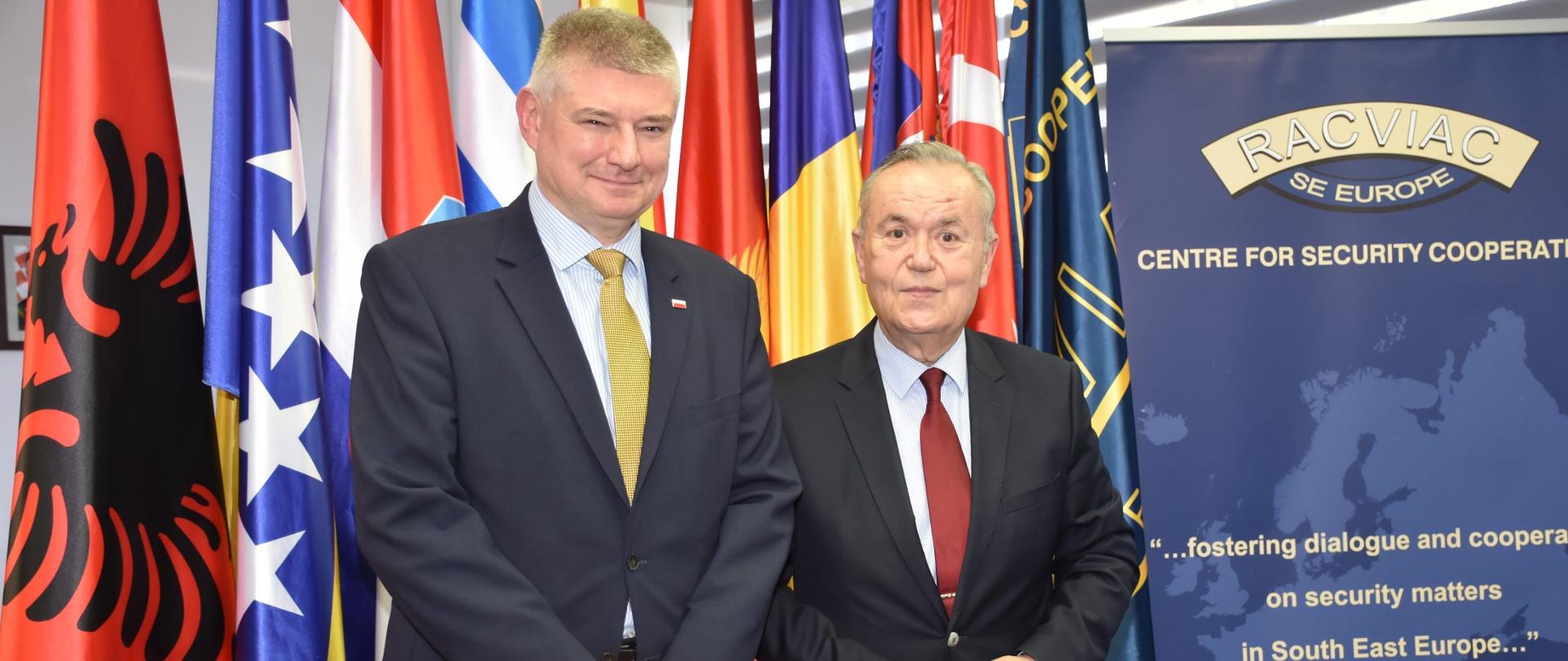 Wizyta Ambasadora P. Czerwińskiego w siedzibie Centrum Współpracy w Dziedzinie Bezpieczeństwa RACVIAC