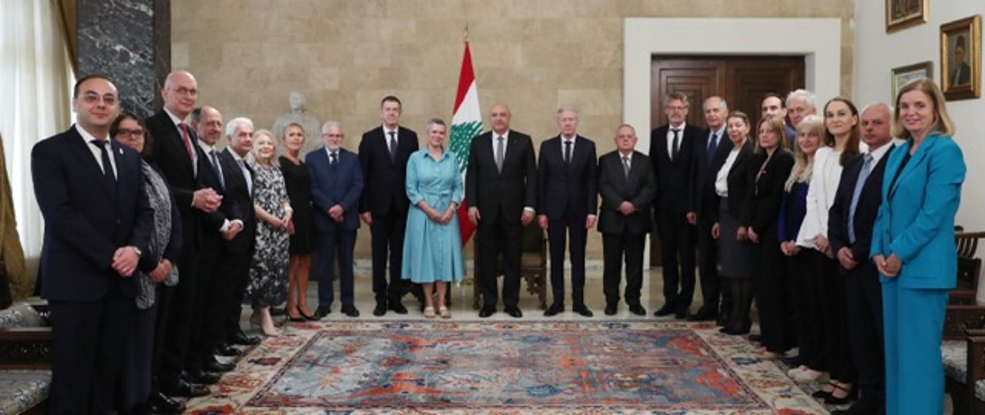 Spotkanie Szefów Misji UE z Prezydentem Libanu