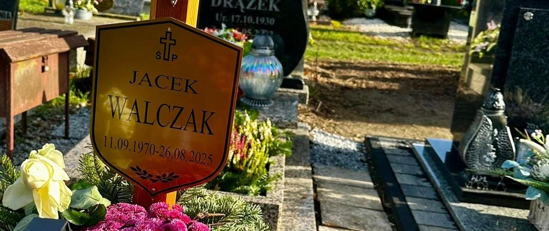 grób ś.p. mł. bryg. Jacka Walczaka