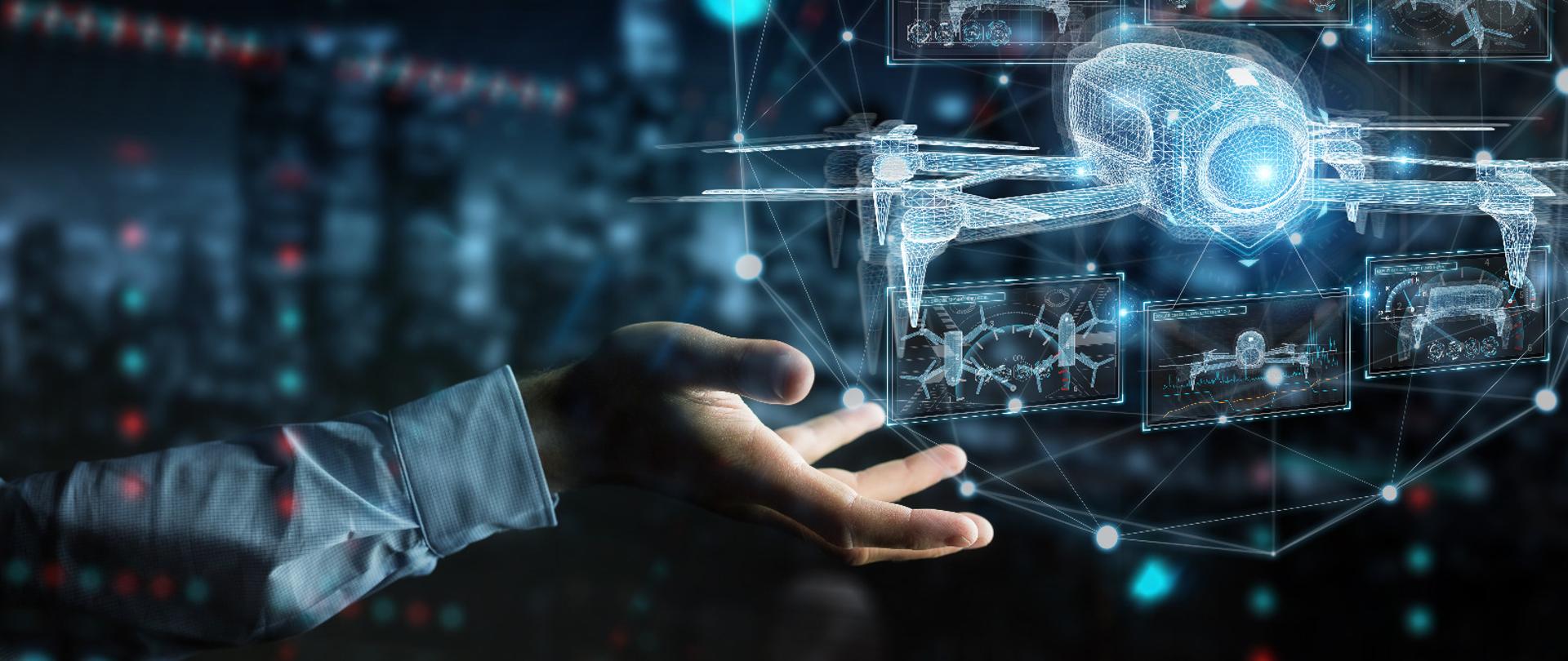 Przykładem produktów podwójnego zastosowania są drony