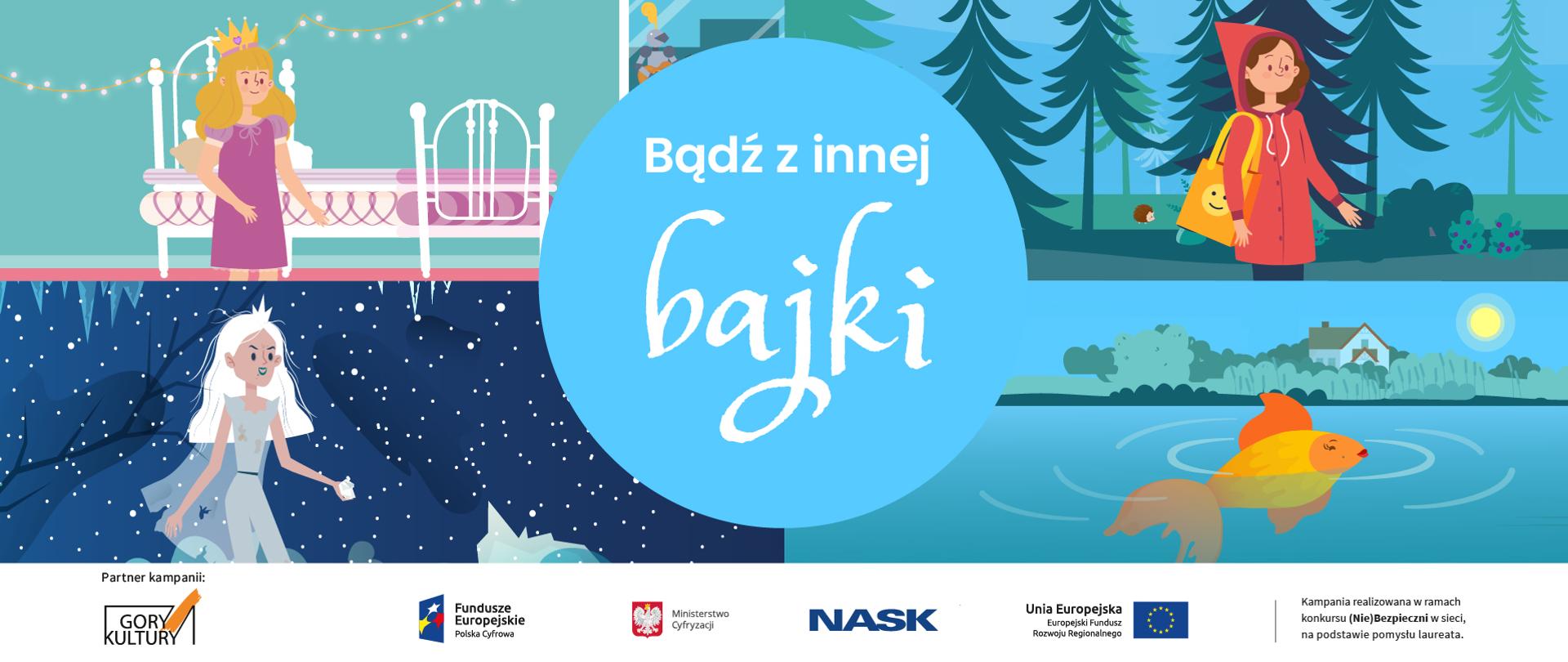 grafika z czterema postaciami