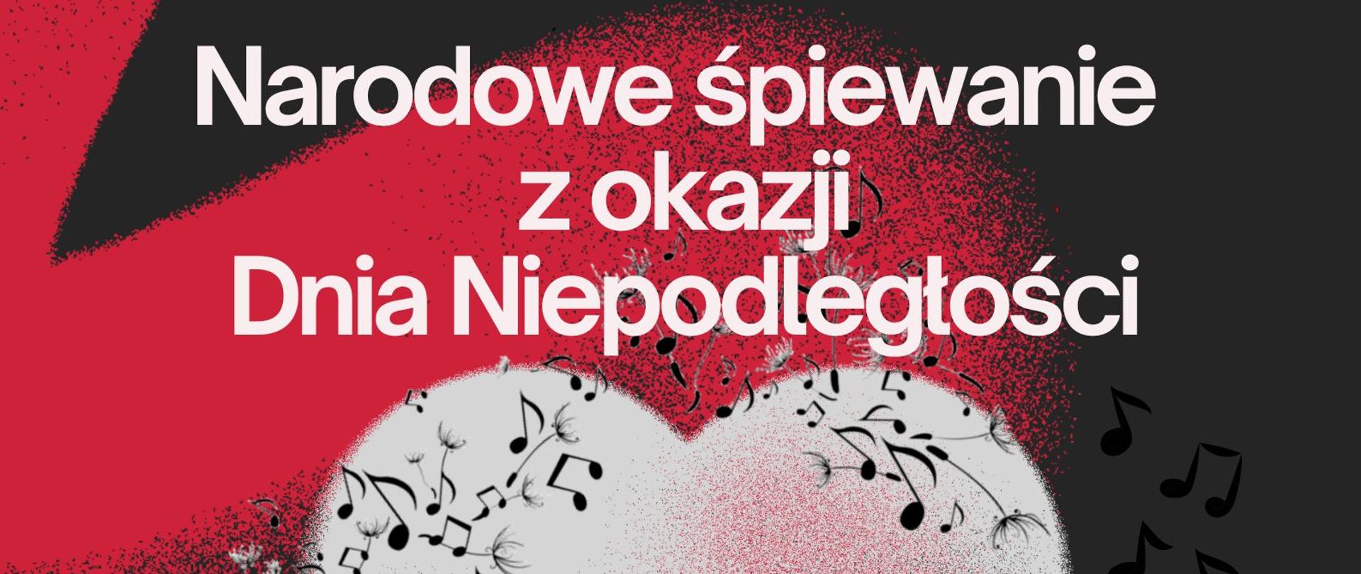 Tło plakatu w barwach czeronych