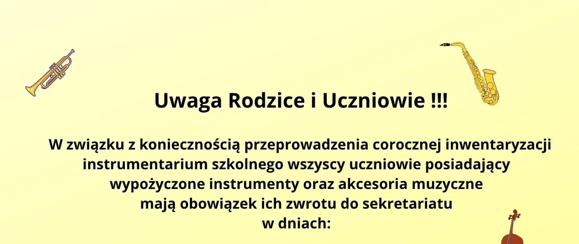 zwrot instrumentów