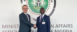 Spotkanie nowego chargé d’affaires Ambasady RP w Abudży z dyrektorem Protokołu Dyplomatycznego MSZ Nigerii