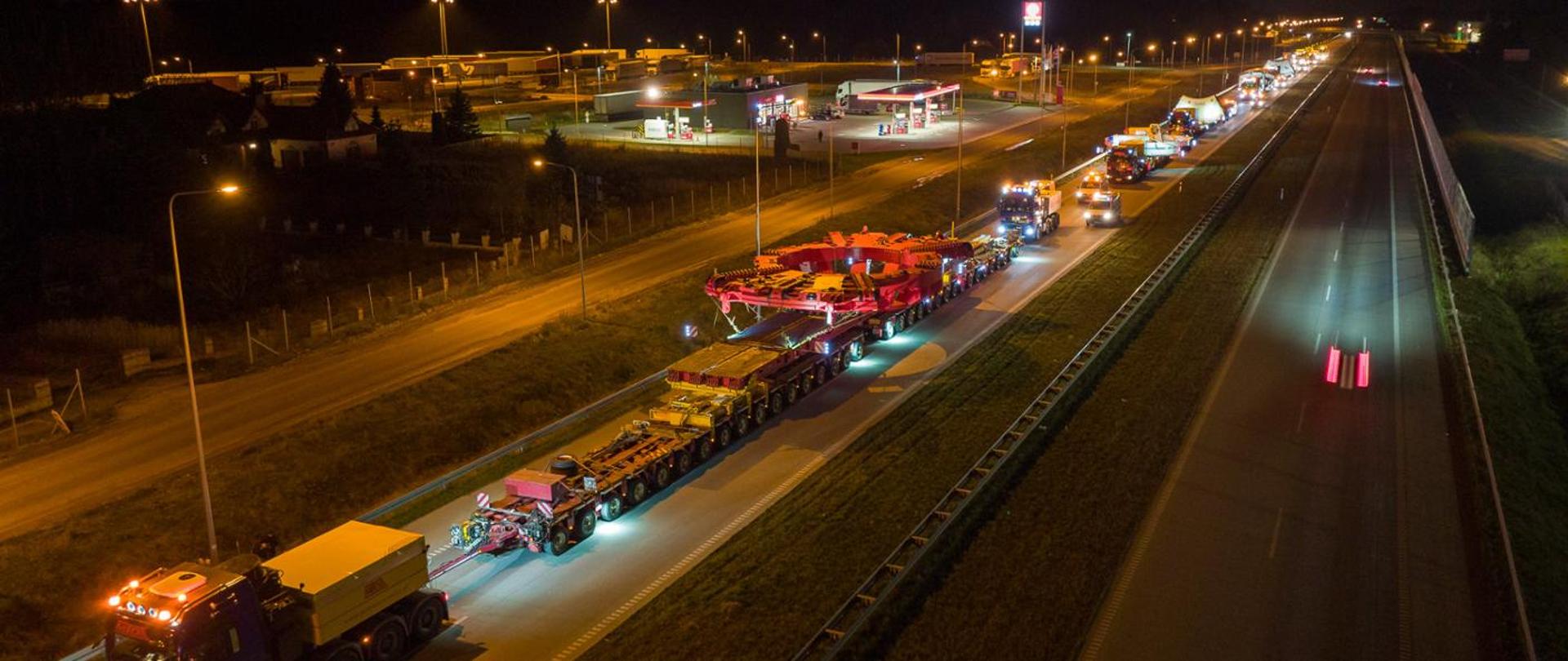 Megatransport elementów TBM