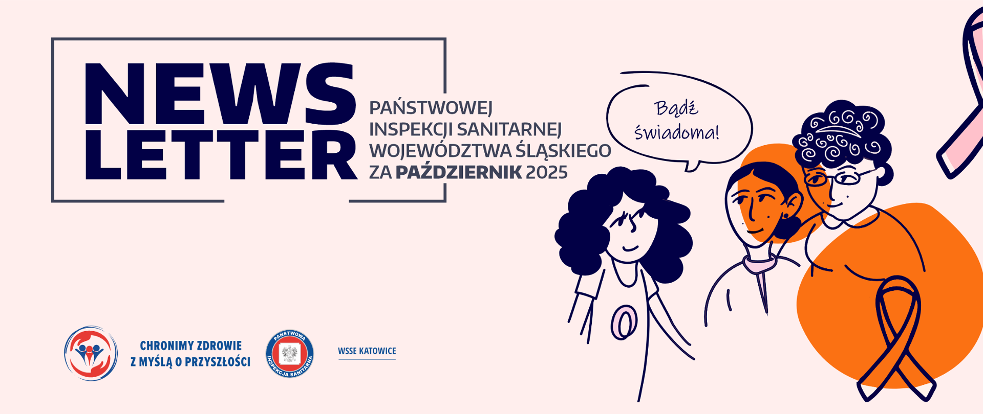 Newsletter Państwowej Inspekcji Sanitarnej województwa śląskiego za październik 2025 roku. 