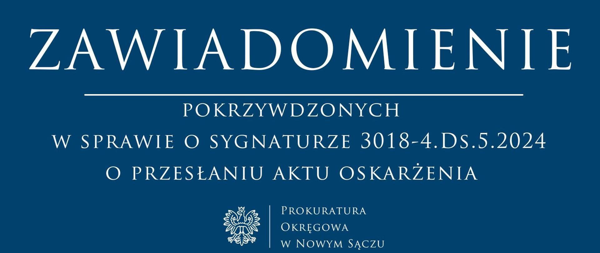 Zawiadomienie pokrzywdzonych