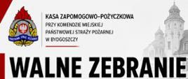 Grafika z informacją o zebraniu kasy zapomogowej