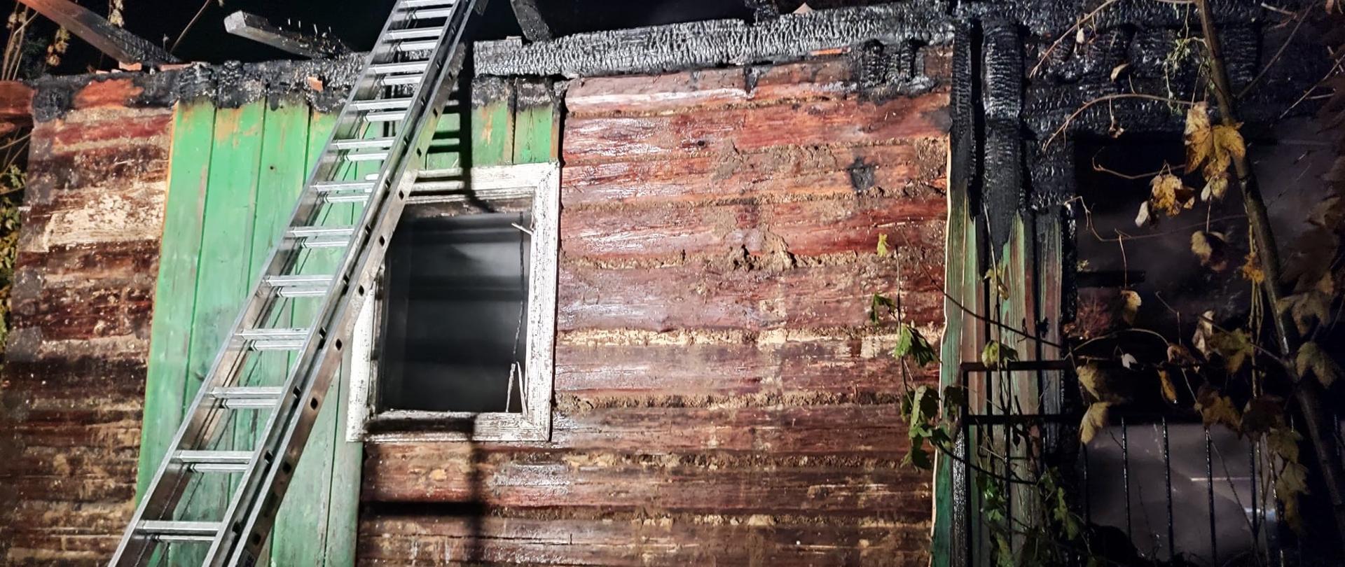 Pożar budynku w Widaczu