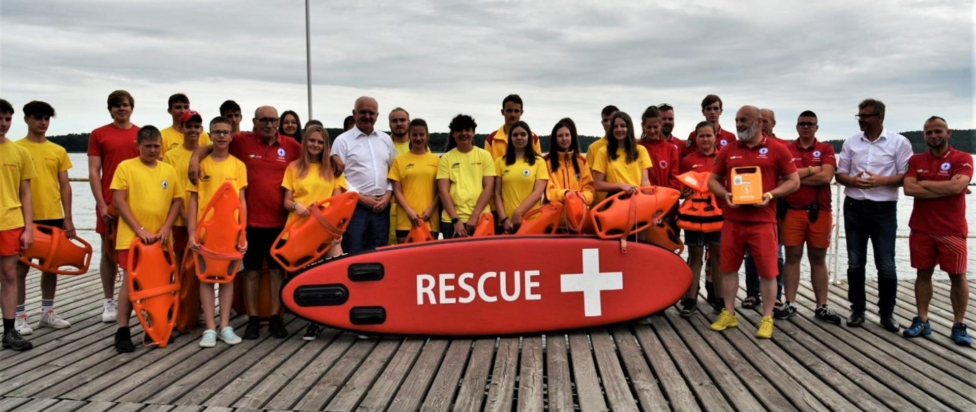 Spotkanie z lubuskim WOPR-em - wspólne zdjęcie 